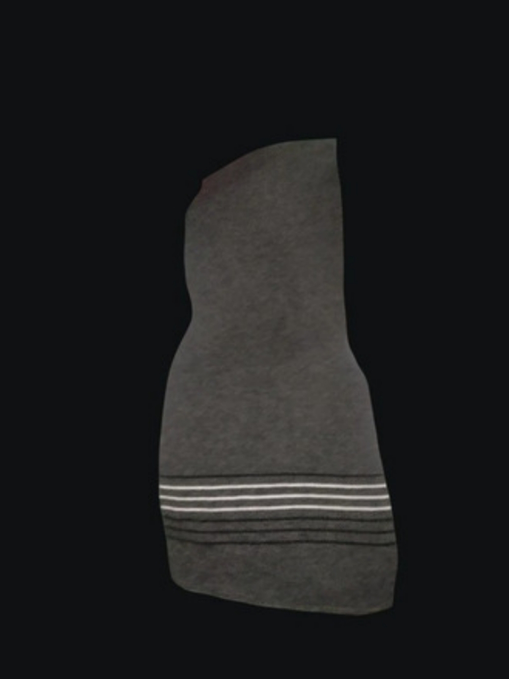 Kenneth Cole Mens Gray And Striped Scarf